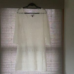 Lace beach coverup